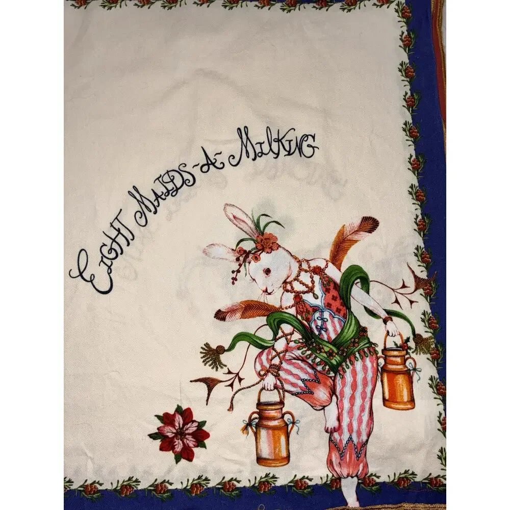 Anthropologie Phannapast Taychamaythakool 12 Days Christmas Napkins Square